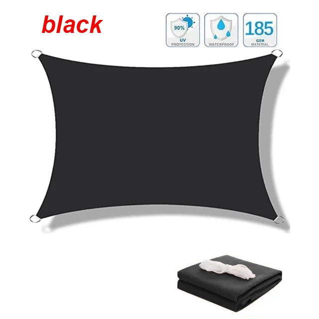 Outdoor Awnings Waterproof Sun Shade Sail Garden Canopi For Terrace Car Canvas Awning Rectangle Pool Sun-Shelter Sunshade Sail