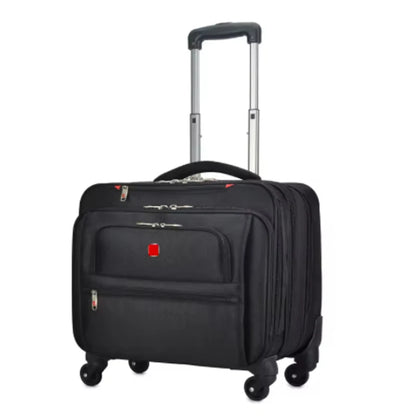 New Fashion Oxford Universal Wheel Rolling Luggage 18 Inch Men Multifunction Carry-Ons Suitcase Trolley Travel Bag Boarding Box