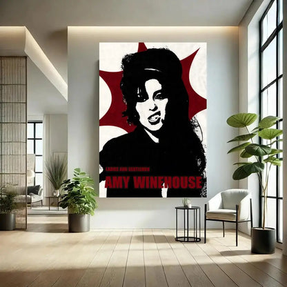 Singer Amy Winehouse Poster Classic poster and wall art prints are suitable for living rooms, bedrooms,and home