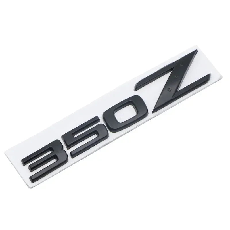 For Nissan 350Z 370Z Letters Rear Trunk Emblem Badge GTS GTR Nismo Z Z3 Z34 Teana Car Modification Stickers Decals 3D Metal