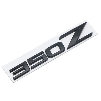 For Nissan 350Z 370Z Letters Rear Trunk Emblem Badge GTS GTR Nismo Z Z3 Z34 Teana Car Modification Stickers Decals 3D Metal