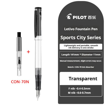 Japan PILOT Fountain Pen M/F Alloy Nib Ergonomic Grip F/M Nib Calligraphy Pens Luxury Daily Writing Drawing Signature Stationery