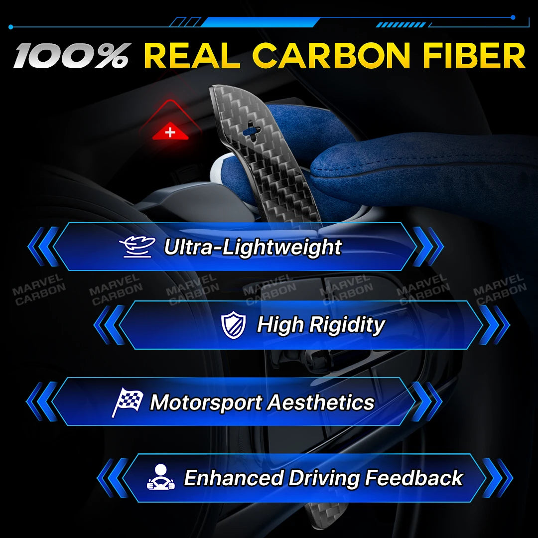 For BMW 1-4 series f20 f21 f30 f22 f80 g20 g30 g80 m3 m5 x3 x5 Magnetic Carbon Fiber Steering Wheel Paddle Shifter Extensions
