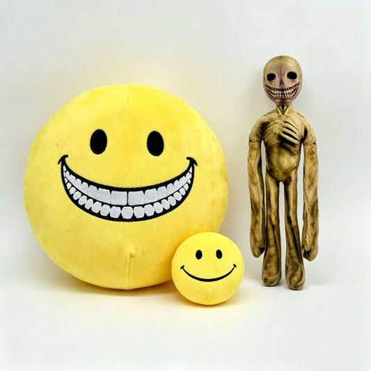 In Stock New Verity Yellow Stuffed Smiley Face Ball Plush Doll Horror Game Doll Character Collectible For Fan Gift