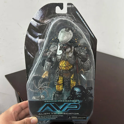 In Stock Celtic Predator Masked Scar Predator Figure Alien Action Figure Toys Collection Model Toys Joint Movable Gift for Kids