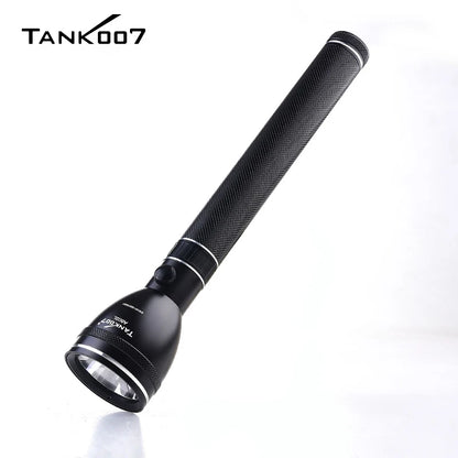 TANK007 A602L High Power Rechargeable LED Flashlight 500m Long Range 3 Modes Light USB EDC Torchlight for Home Travel Camping