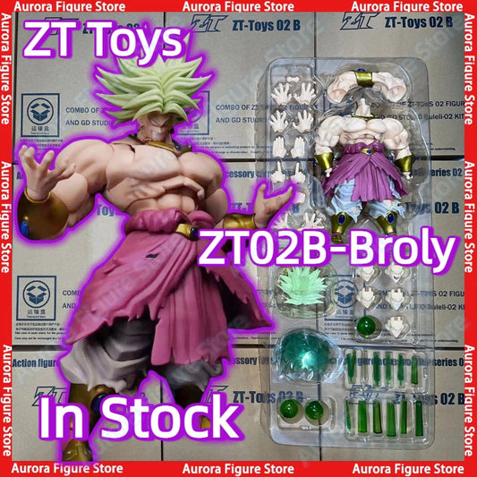 In Stock ZT Studio ZT01 ZT02B ZT03 Dragon Ball Z SHF Super Saiyan SSJ3 Broly Broli Anime Action Figures Toys Models PVC Gifts