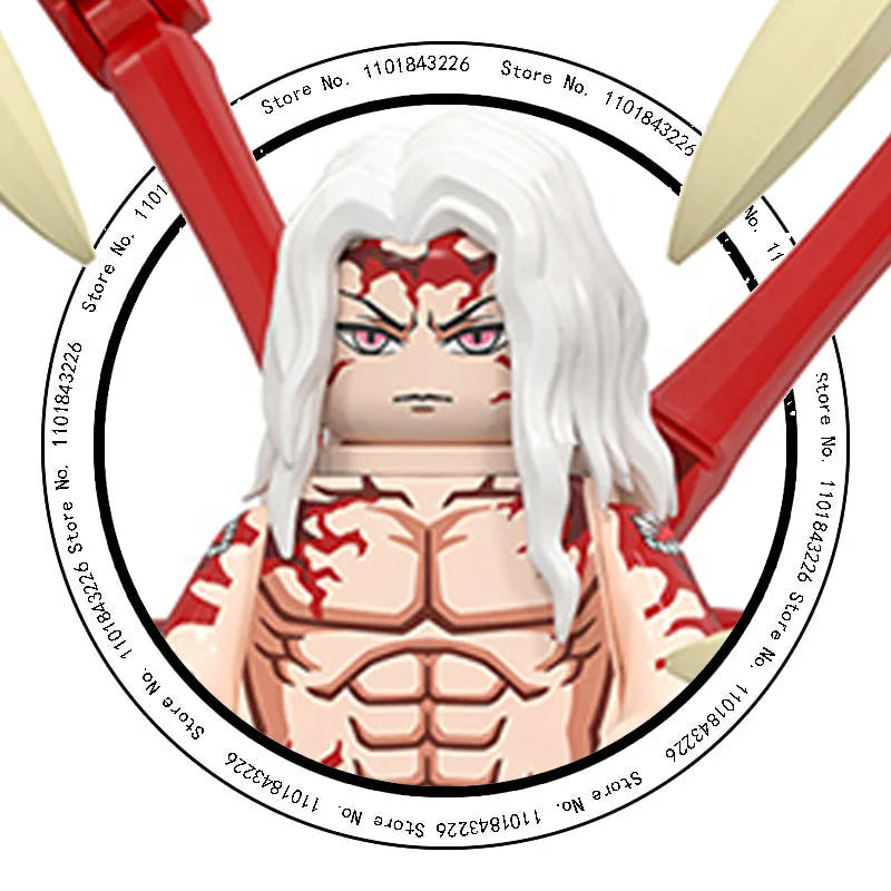Demon Slayer Miniatures, Tan Errou, NeiZuko, Guiyou, Shinobu, collectible action figures, children's assembled toys, gifts.