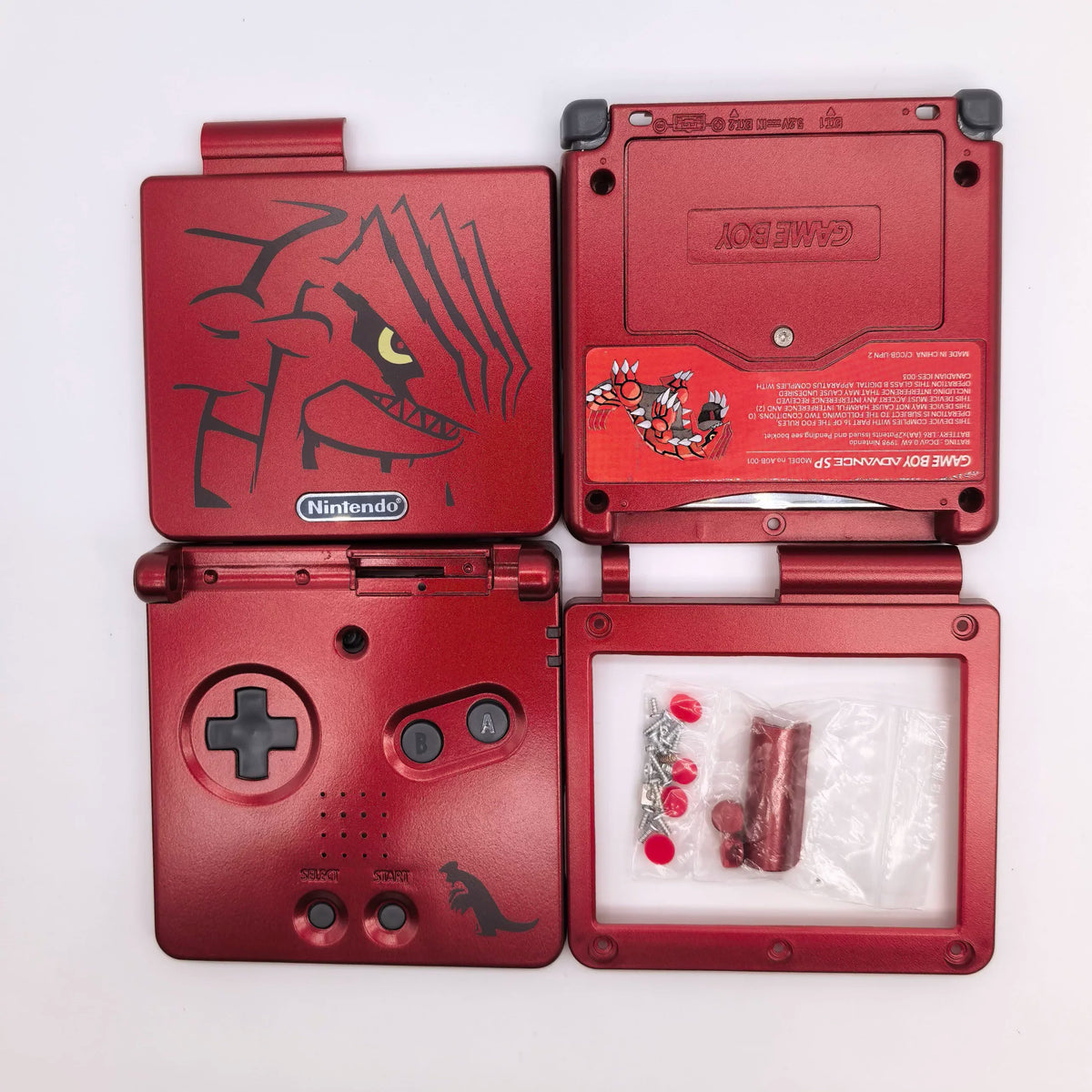 For GBA Game Boy Advance Sp Replacement Shell Custom Printed Housing For Retro Game Console Repair Super Mario Limited Edition