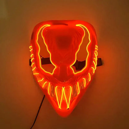 Horror Halloween GlowMasks Led Luminous Scream Venom Mask Carnival Masquerade Party Cosplay Scorpion Mask New