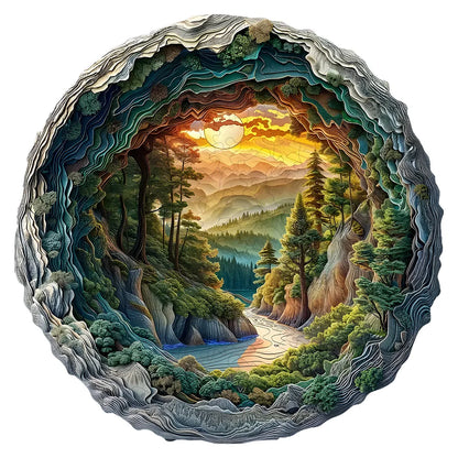 A Unique Animal Shaped Forest Cave Design 3D Wooden Puzzle - Adult Puzzle Toy - Stress Relieving Gift - Irregular Plywood Wooden