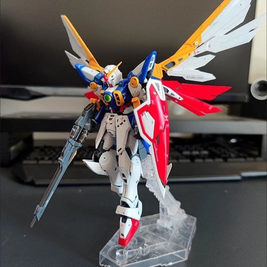EW HG 1/144 Wing XXXG-01W Zero Type Hairless Prototype Assembly Model Kit Collect Action Figures Desktop Decor Puzzle Toys Gifts