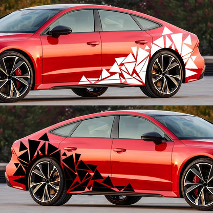 1pc Freestanding Triangles Graphics Car Sticker Decal Decoration SUV Truck Vehicle Camping Rv Vinyl car modification Sticker