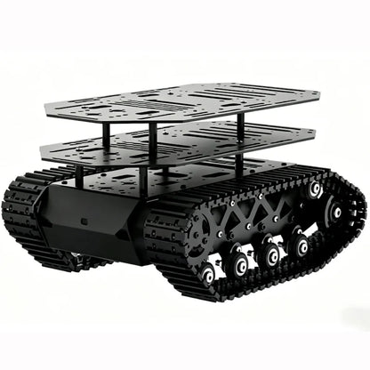 10KG Load Strong Shock Absorption Tank Chassis with Motor Suspension All Metal Tank Robot Kit Coding Motor Intelligent Robot Car