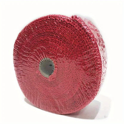 5m X 5cm High Temp Fiberglass Exhaust Heat Wrap Insulation Tape for Car & Motorcycle Exhaust Pipe