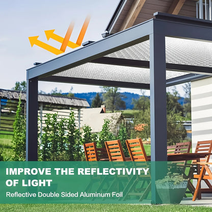 Reflective Insulation Foam Double Side Aluminum Bubble Sheet Thermal Heat Window Film RV Roof Radiant Barrier Glass Cover Foil