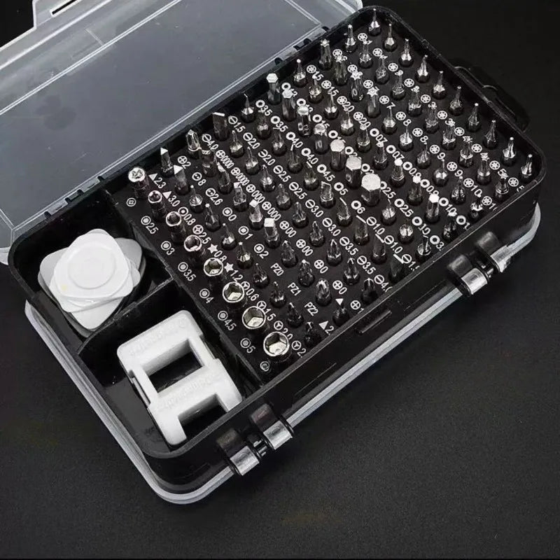 Best-selling screwdriver kit - 115-piece set of heads, tool set, multi-functional screwdriver, precision screwdriver set