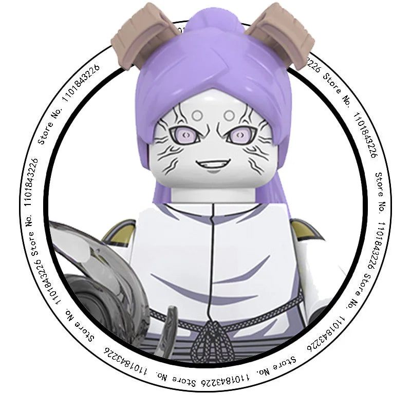 WM6152 Naruto Building Blocks Ootutuki Momoshiki Mitsuki Gaara Namikaze Minato Tobirama Action Figure Accessories For Kids