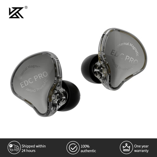 KZ EDC Pro Headset Dynamic In-Ear Monitor HiFi Wired Headphone Bass Stereo Game Music Earbuds Sports Noise Reduction Earphone