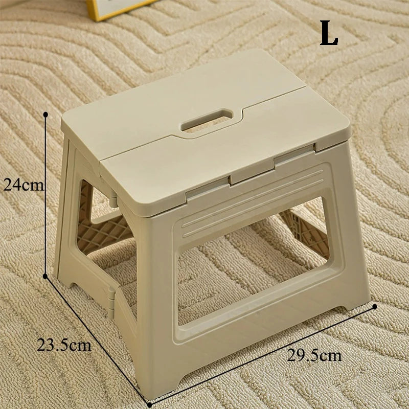 New Lightweight Space Thickened Folding Stool, Portable Home Outdoor Camping, Magza Fishing, Simple and Integrated Design