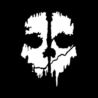 Call of Duty Ghost Head Skull Silhouette Car Sticker Waterproof Sunscreen Die Cut Window Trunk & Motorcycle Decal for Car Stylin