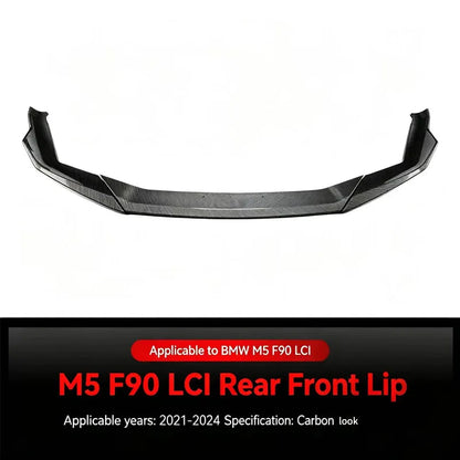 Car Front Bumper for BMW M5 F90 LCI 2021-2024 Splitter Lip Diffuser Guard Protector Cover Body Kit Tuning Accessories Parts