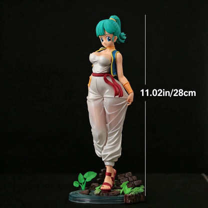 11.02in/28cm Anime Dragon Ball Z Figure Bulma Anime Figures PVC Action Figures Collection Model Toys For Christmas Gifts