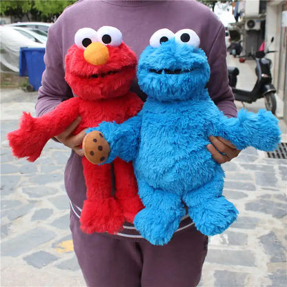 Sesame Street Stuffed Toy Elmo the Cookie Monster: Adorable Plush Doll, Ideal as a Birthday Gift for Kids