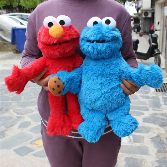 Sesame Street Stuffed Toy Elmo the Cookie Monster: Adorable Plush Doll, Ideal as a Birthday Gift for Kids