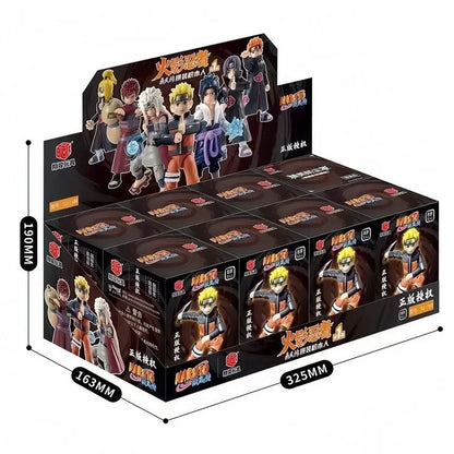 New Original NARUTO Building Blocks Toys Cartoon Anime DIY Assembled Figure Uzumaki Shippuden Action Model Toys Children Gifts