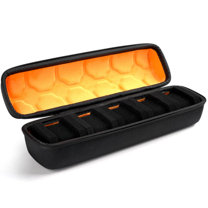 Hard Shell 5 Slots  Watch Storage Box, Carry Case, Display Organizer, Watch Box Holder Display Cabinet