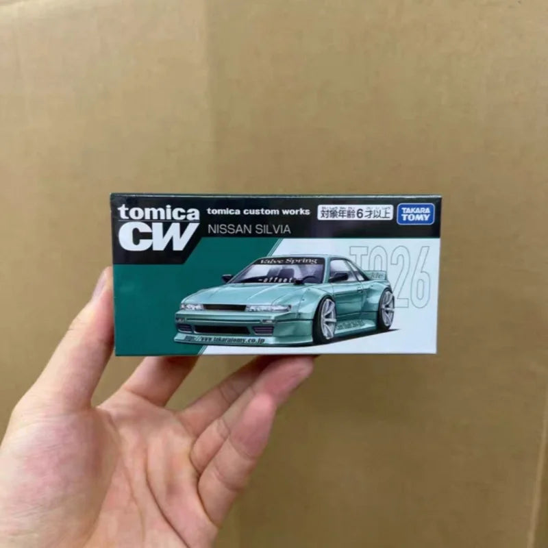 In Stock Tomy Tomica Works Nissan Silvia Diecast Racing Car Model Alloy Collectible Creative Hobby Display Ornament Model Toy