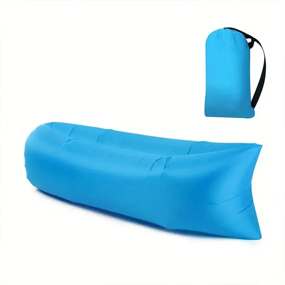 Inflatable Air Lounger Sofa Portable Quick Inflate Waterproof Camping Couch Beach Chair Poolside Travel Outdoor Sleeping Mat
