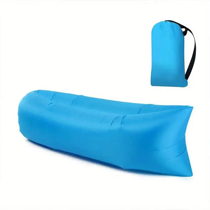 Inflatable Air Lounger Sofa Portable Quick Inflate Waterproof Camping Couch Beach Chair Poolside Travel Outdoor Sleeping Mat