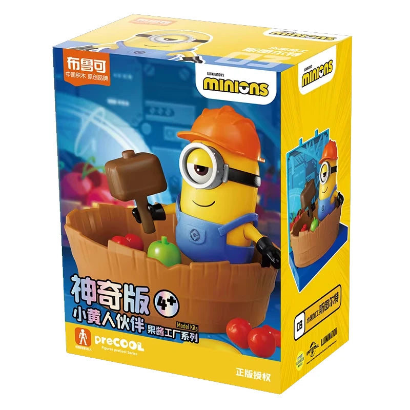 Original Blokees Minions PreCOOL Series Jelly Factory & Minions Celebration Party blind box Peripheral Collect Toys Boy Gifts