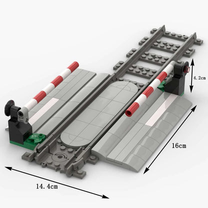 MOC Train Carriage Model, Rail Transport Vehicle, Coal Transport Vehicle, Rail Lift Pole Indicator Light, Train Accessories