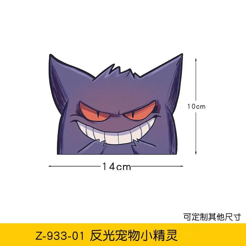 20styles Monster Elf Car Stickers Anime Figure Eevee Charmander Cute Cartoon Doll Creative Sticker Birthday Gifts