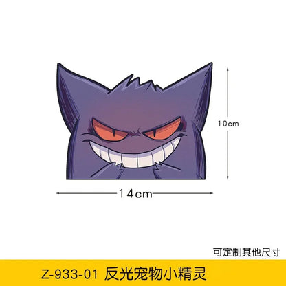 20styles Monster Elf Car Stickers Anime Figure Eevee Charmander Cute Cartoon Doll Creative Sticker Birthday Gifts