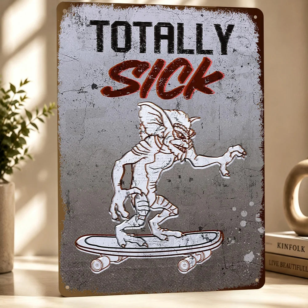 Gremlins Aluminum Posters Customized Metal Tin Sign Vintage Premium Dramatic Screen Scene Wall Art For Film Fans And Theaters