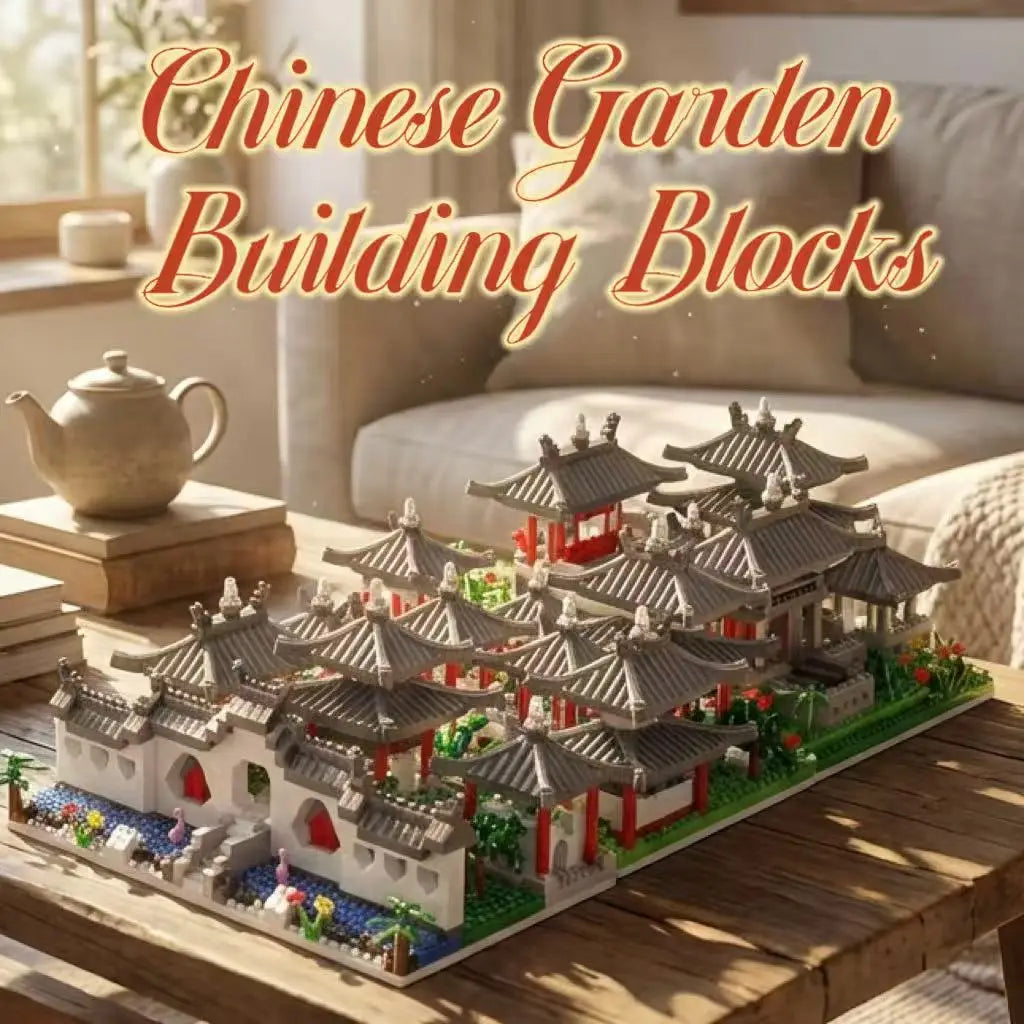 2172PCS Suzhou Garden Building Blocks Chinese Architecture Microparticle Model Educational Toy Christmas Gifts, Birthday Gifts