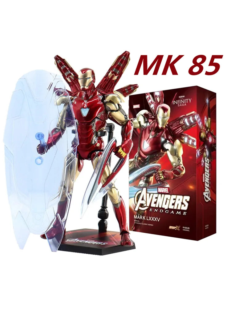 ZD Toys Iron Man Action Figure Mark 35 Red Snapper Iron Man MK 24 MK 22 MK 47 Tony Stark Ironman Figure Action Collect Toy Gift