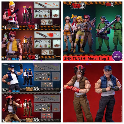 TUNSHI Studio Original SNK Model Official Metal Slug 3 Marco Tarma Clark Still RALF JONES Rebel Soldier 1/12 Action Figure Toy