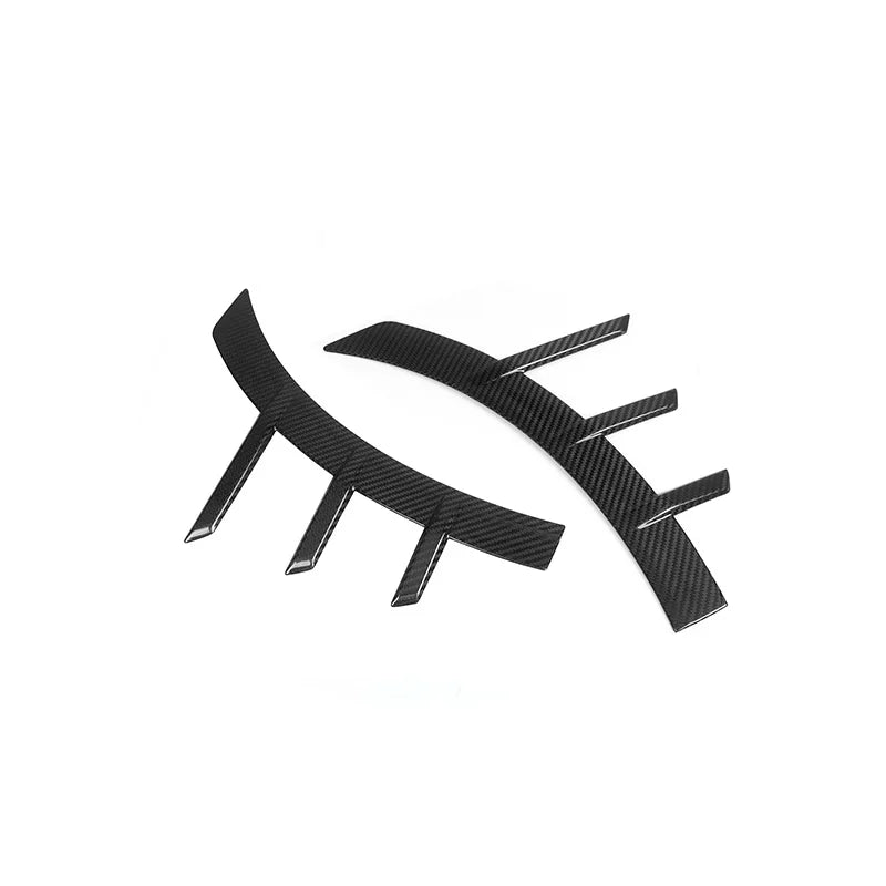 Real Dry Carbon Fiber Front/Rear Bumper Side Fender Trim Cover Side Spats Canards Body Kits For BMW G87 M2 2023+