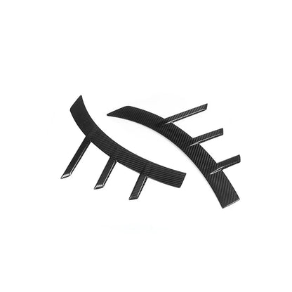 Real Dry Carbon Fiber Front/Rear Bumper Side Fender Trim Cover Side Spats Canards Body Kits For BMW G87 M2 2023+