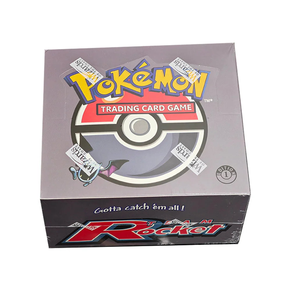 PKM Cards PTCG Neo Destiny 1st Edition Booster Box Base Set Unlimited Team Rocket Jungle Fossil Proxy Full Anime Battle Card Toy