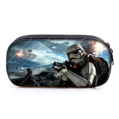 Student Creative Stationery Storage Pouch Accessories Anime Star Wars Cute Pen Case Fashion Printed Pencil Bag School Supplies