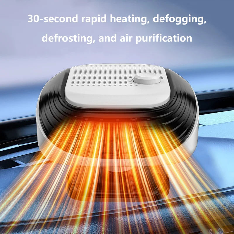 360° Rotation Winter Fast Car Heater 12V/24V Car Heater Fan Large Blowing Area Adjustable Wind Speed Windshield Defogging 2026