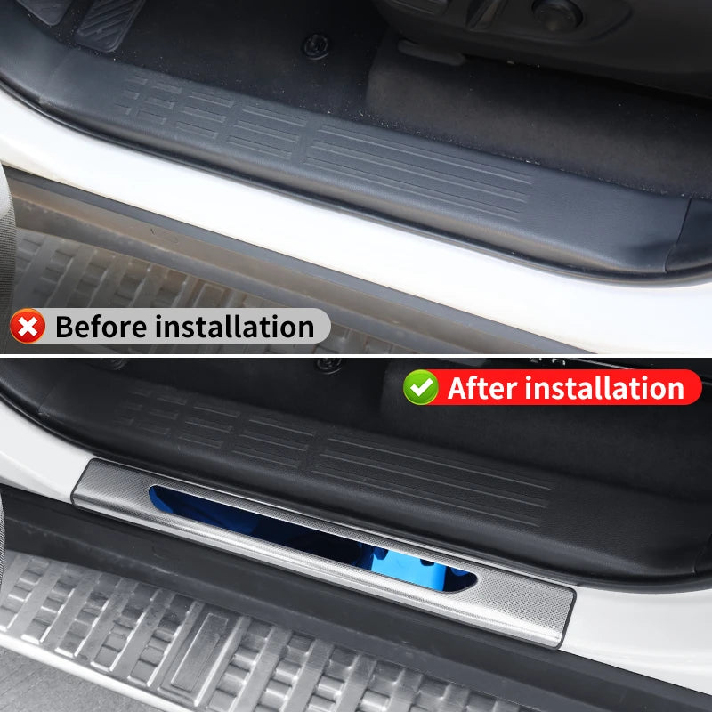 For 2024-2027 Toyota Land Cruiser Prado LC250 J250 Stainless Steel Exterior Door Sill Protector Anti Scratch Wear Resistant Trim
