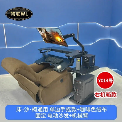Computer desk bed notebook desktop computer desk bedside table lifting table lazy table cockpit suspension bracket