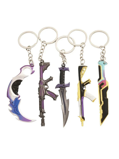 Valorant Melee Reaver 2.0 Karambit Knife Metal M4 Game Peripheral Samurai Sword Alloy Model Keychain Pendant Gifts Toys